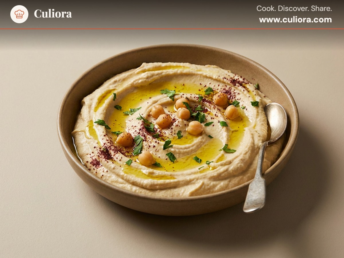 Klassisk Libanesisk hummus — recipe photo by Culiora