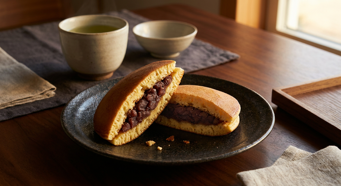 Japanska dorayaki-plättar med anko — recipe photo by Culiora