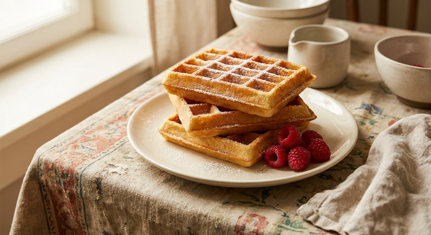 Authentische belgische Waffeln (Brüsseler Art)