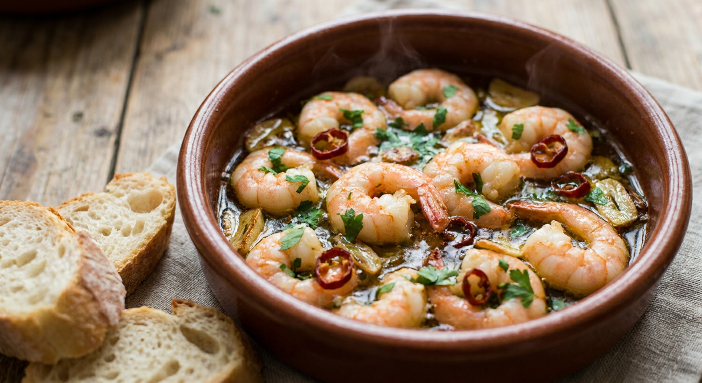 Gambas al Ajillo (Spanish Garlic Prawns) — recipe photo by Culiora