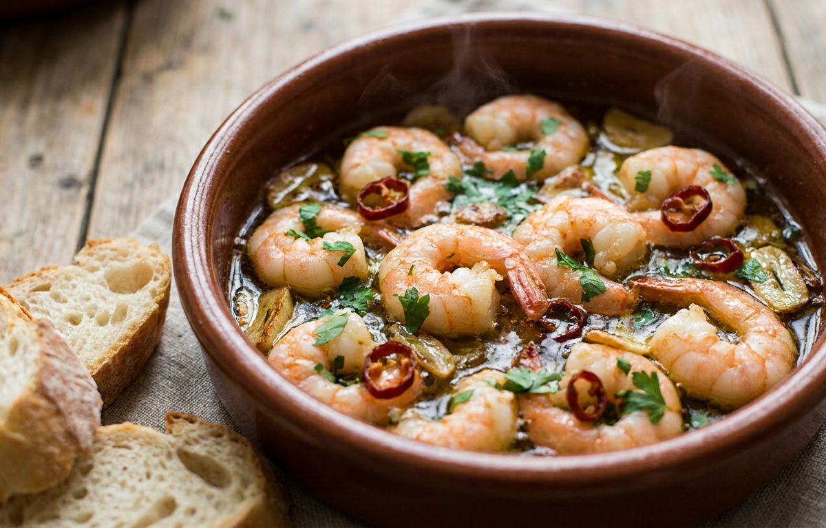 Gambas al Ajillo (Spanish Garlic Prawns) — recipe photo by Culiora