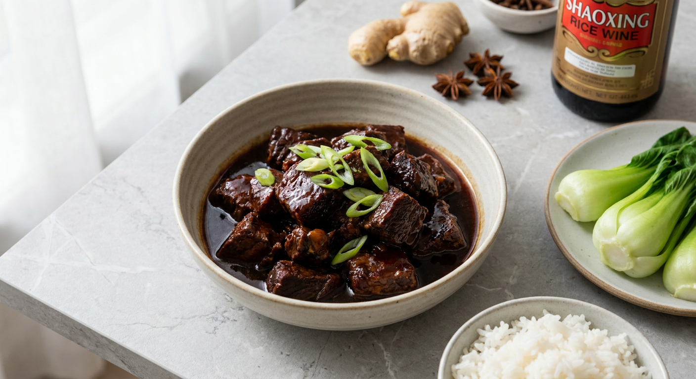 Estofado chino de ternera (Hong Shao Niu Rou)