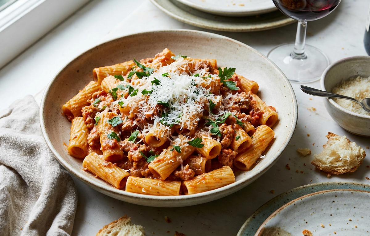 Pasta alla Salsiccia
