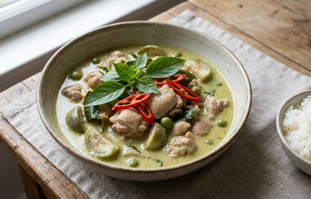 Thai Green Curry with Chicken (Gaeng Keow Wan Gai) — recipe photo by Culiora