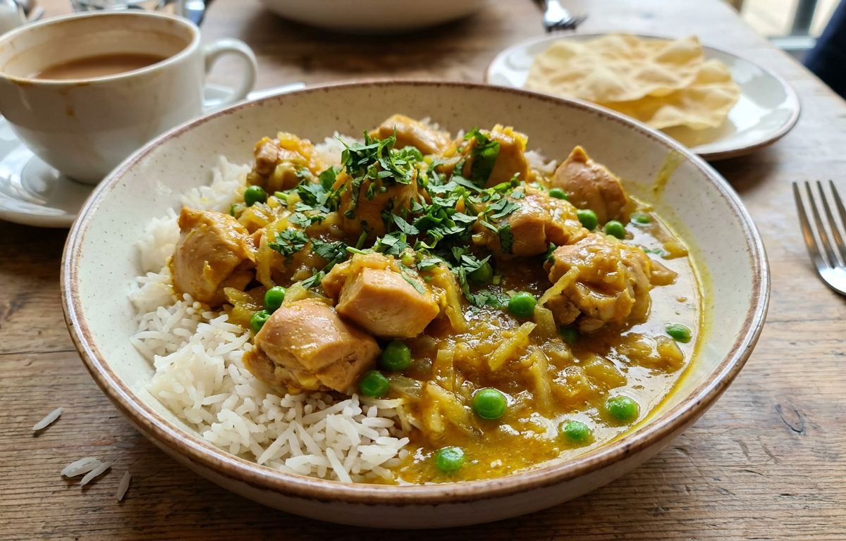 Klassisches englisches Hähnchencurry