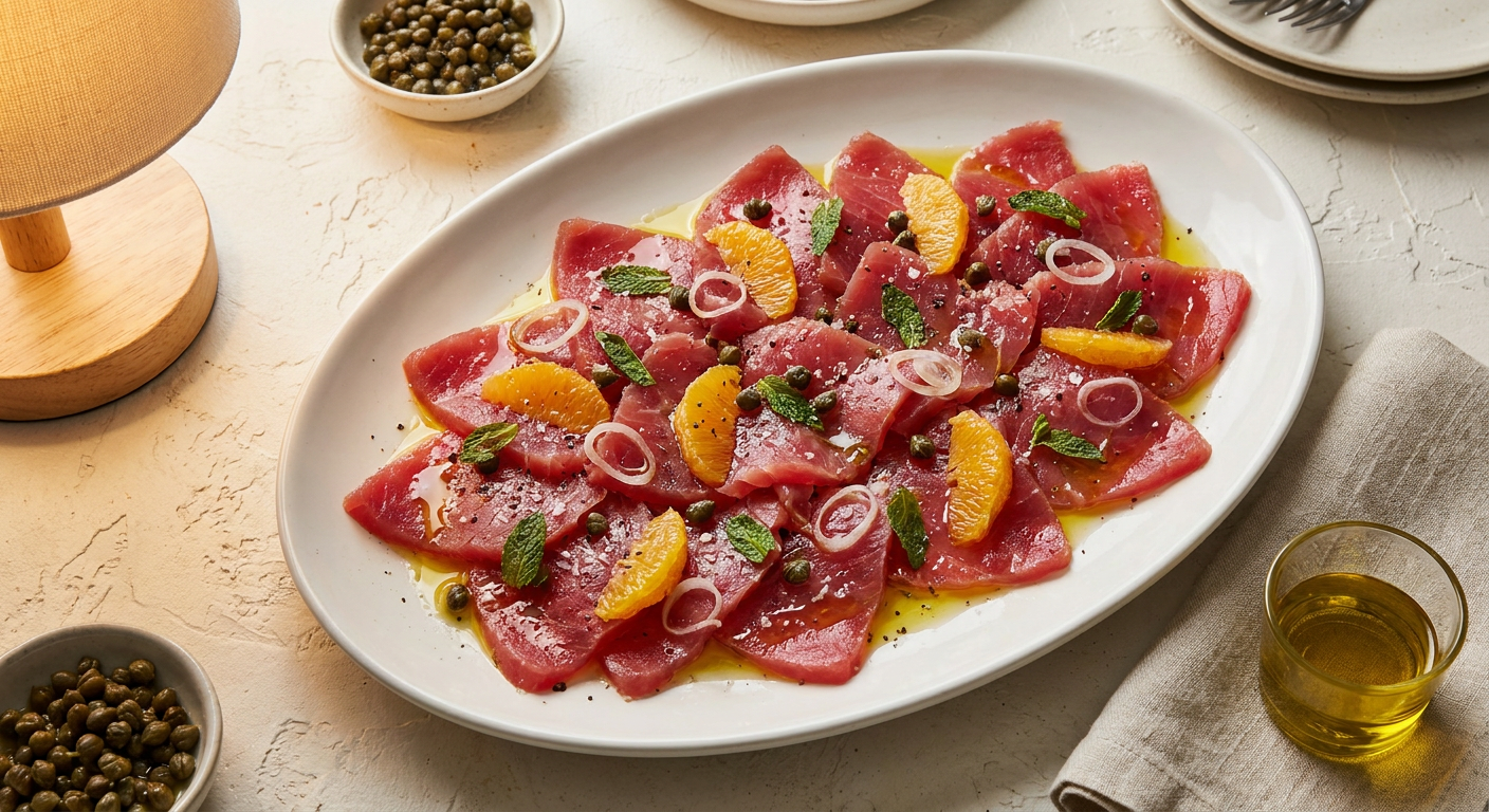 Sizilianisches Thunfisch-Crudo