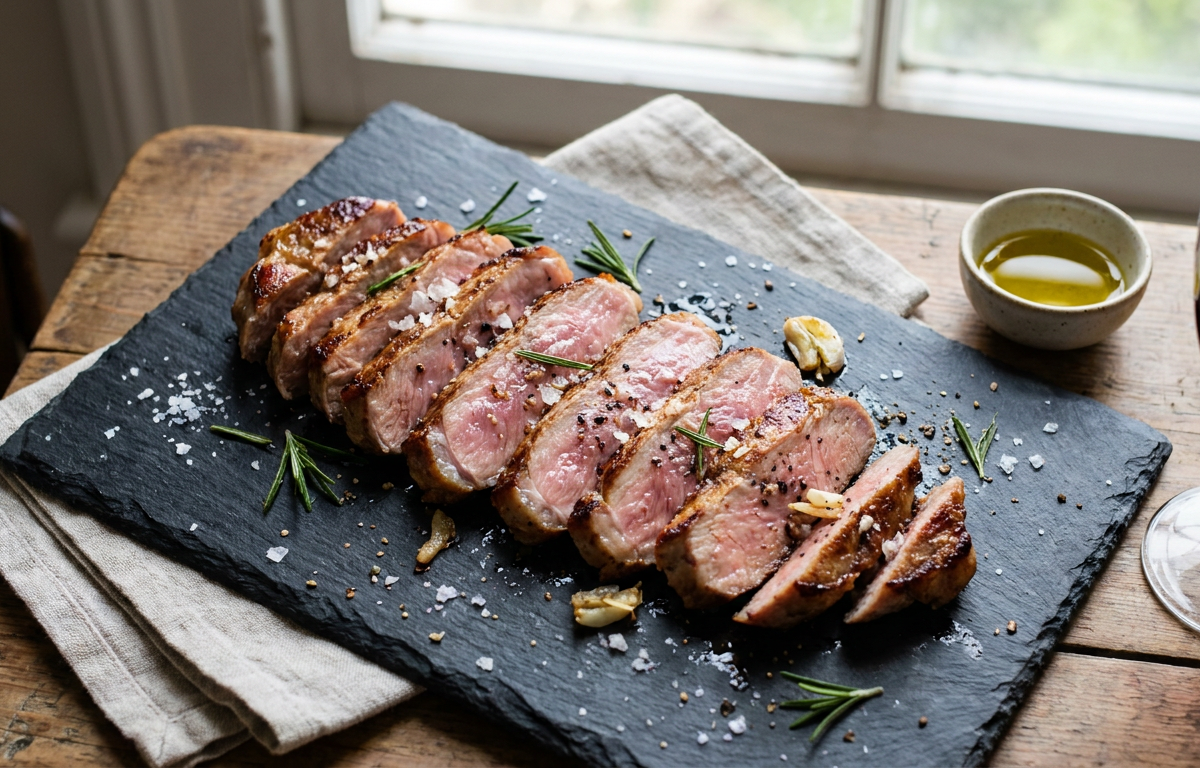 Maiale iberico scottato in padella